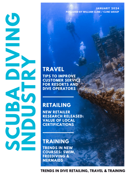 January 2024 Scuba Diving Industry Magazine Cover