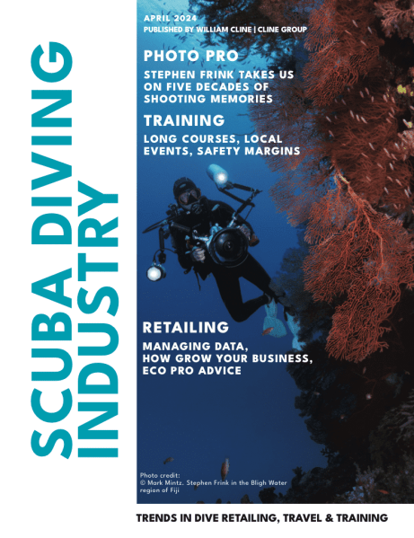 April 2024 Scuba Diving Industry Magazine April Cover