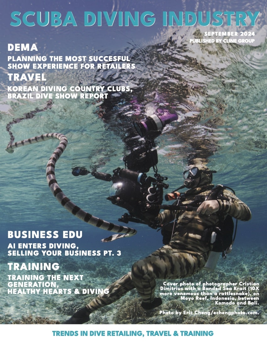 Scuba Diving Industry Magazine September 2024 Cover