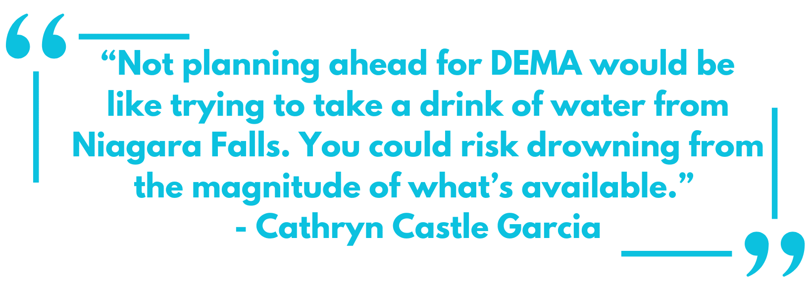 The Waterfall Versus the Well: DEMA Show Success Strategies – Cathryn Castle Garcia