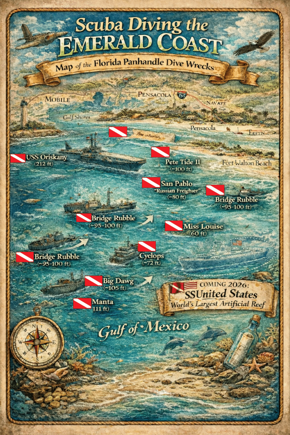 Florida’s Panhandle: Shipwrecks of the Emerald Coast – Michael Salvarezza & Christopher P. Weaver