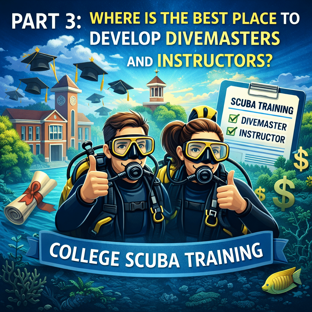 Part 3: Where is The Best Place to Develop Divemasters and Instructors? by Tec Clark