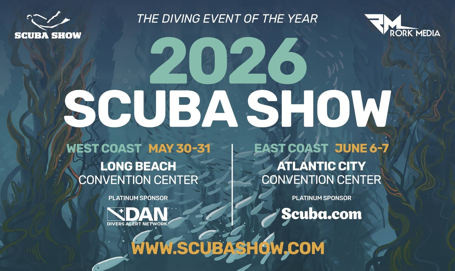 Scuba Show: Long Beach, CA & Atlantic City, NJ