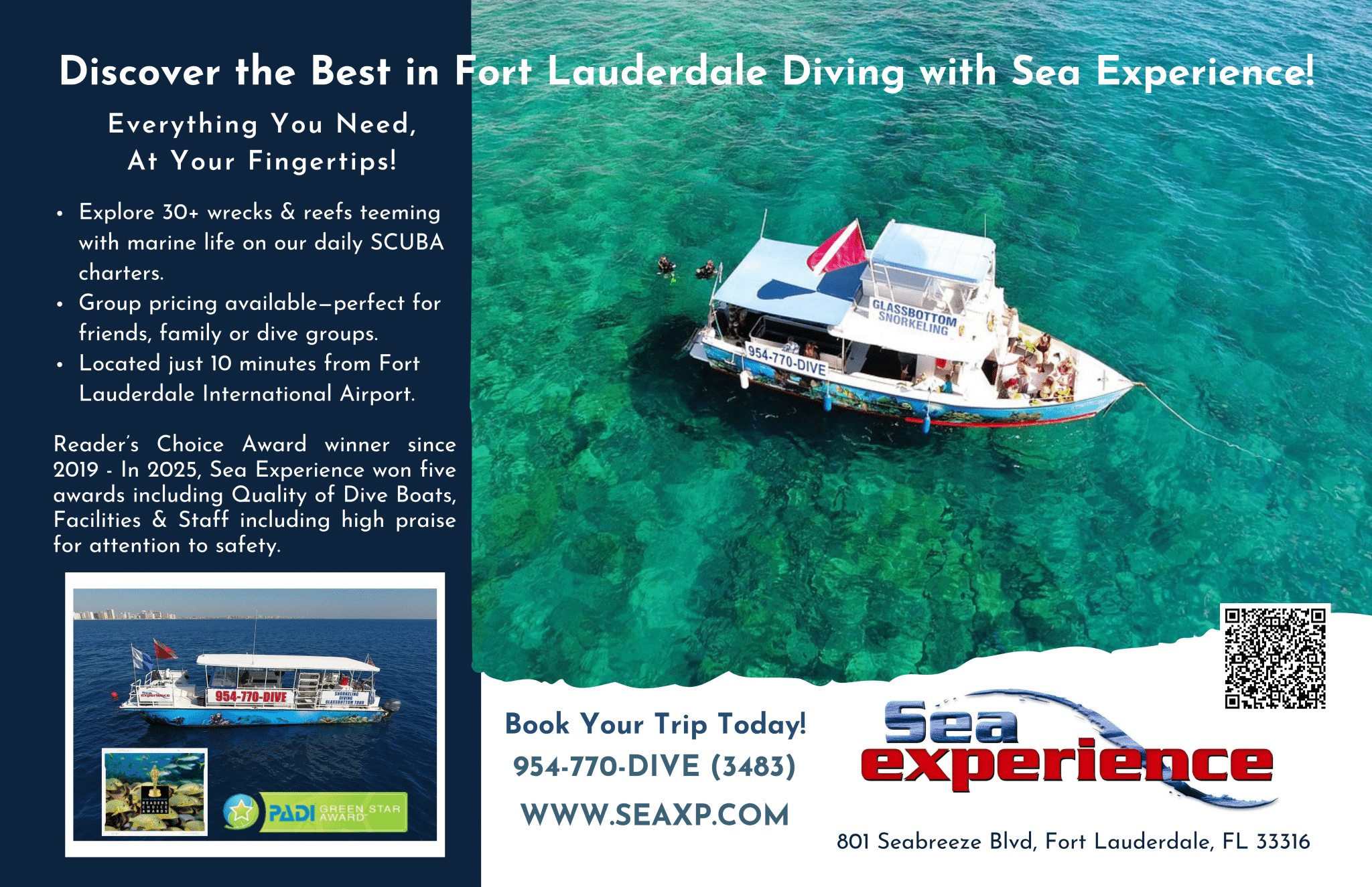 Sea Experience Charters & Instructor Training, Ft. Lauderdale,FL