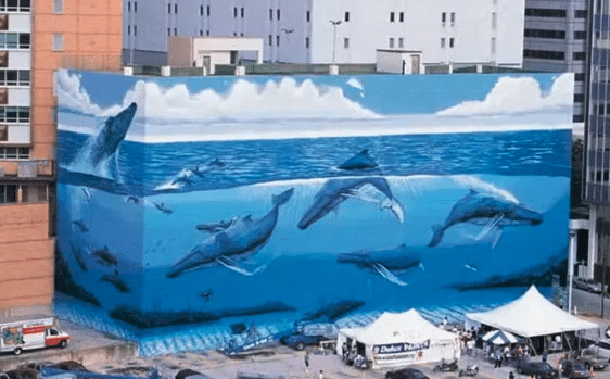 Wyland’s Dallas Whale Mural Painted Over Ahead of World Cup Preparations