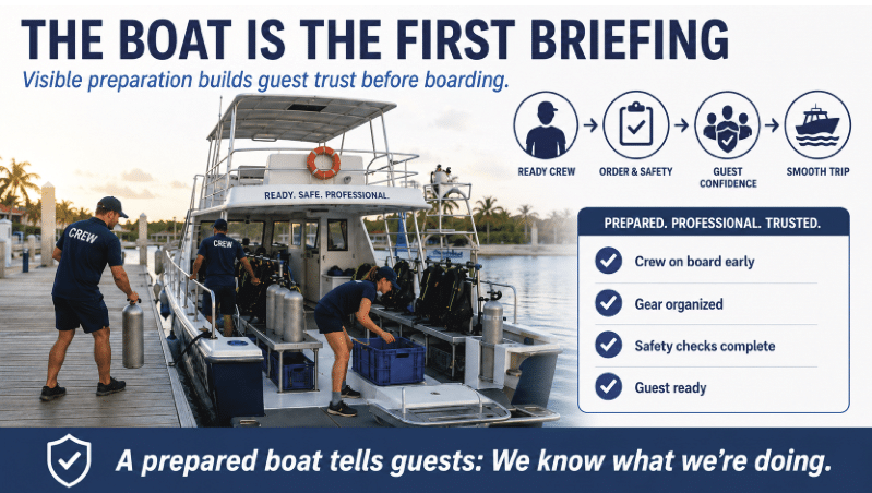 Boat Preparation Is 
Guest Psychology in Disguise
by William Cline